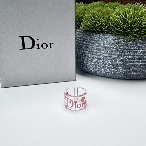 Dior pink clear plastic - dior,