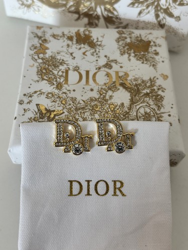 Dior ohrringe gold - gold, logo